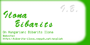 ilona bibarits business card